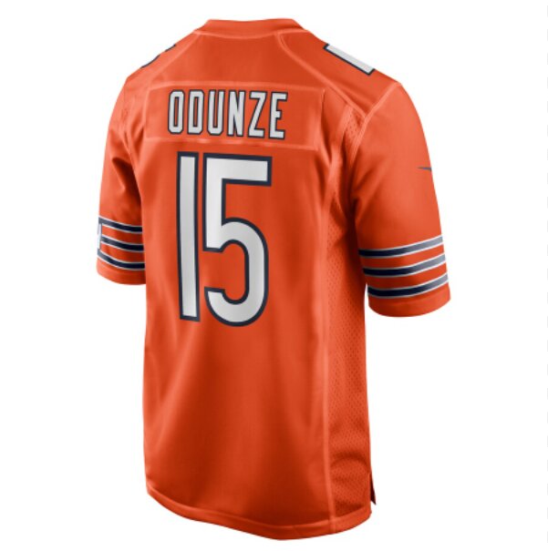 Men Chicago bears #15  Rome Odunze orange 2024 Nike NFL jersey->youth soccer jersey->Youth Jersey